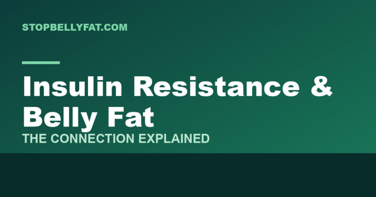 Article graphic: insulin resistance and belly fat connection