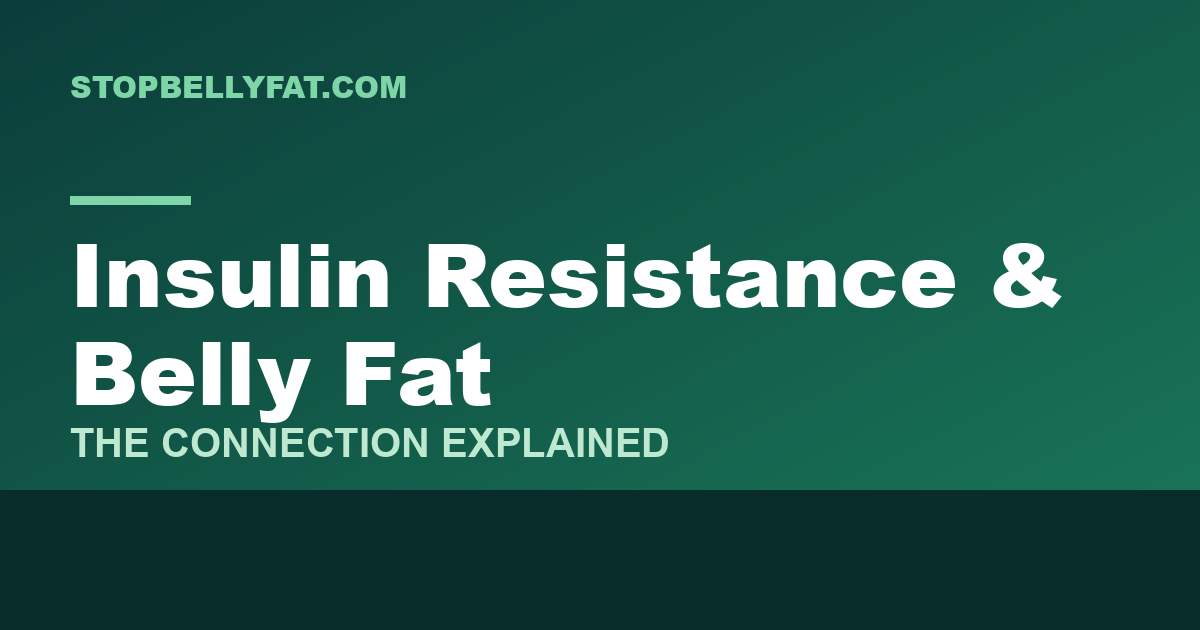 Article graphic: insulin resistance and belly fat connection