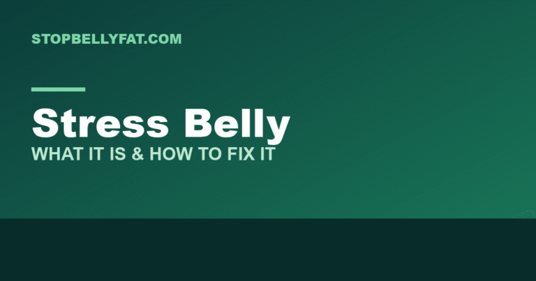 Article graphic: stress belly, what it is and how to fix it